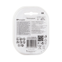 Аккумулятор перезаряжаемый GP 230AAHC AA, емкость 2200 мАч - 4 шт. в клемшеле 8500