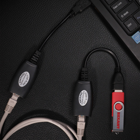 18-1176 Удлинитель USB по витой паре (8p8c), REXANT 