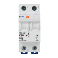 Выключатель автоматический двухполюсный 10А C 4.5кА AC OptiDin BM63-2C10-4.5-УХЛ3 КЭАЗ 326802