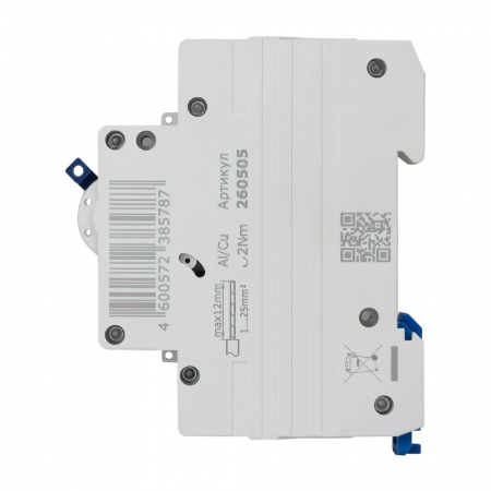 Выключатель автоматический однополюсный 20А C 6кА AC OptiDin BM63-1C20-УХЛ3 КЭАЗ 260505