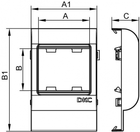 00407 Угол плоский Г-образный APM 22х10 In-liner DKC 