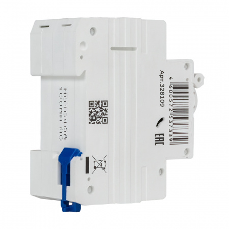 Выключатель автоматический дифференциального тока АВДТ с защитой от сверхтоков 2П 40А 100мА AC 4.5кА OptiDin D63-23C40-AC-У3 КЭАЗ 328109