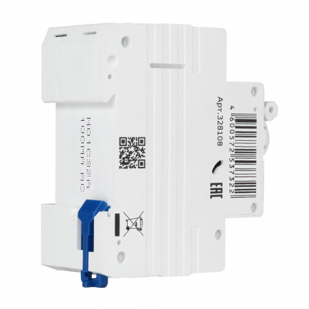 328108 Выключатель автоматический дифференциального тока АВДТ с защитой от сверхтоков 2П 32А 100мА AC 4.5кА OptiDin D63-23C32-AC-У3 КЭАЗ 