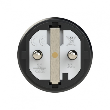 Вилка каб 16A/250V/2P+E/IP54 корпус черный, маркер черный PCE 0511-ss 00-00026997