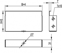 Угол CD 90 вертикальный внешний 90 градусов 300х80 в комплекте с крепежными элементами и соединительными пластинами DKC 36805K
