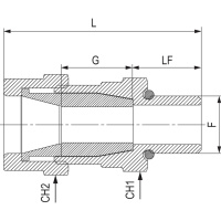 Держатель с хомутиком 25-63 мм для труб DKC 51263