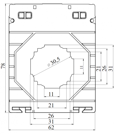 Накладка на стык 60 мм фронтальная DKC 09504