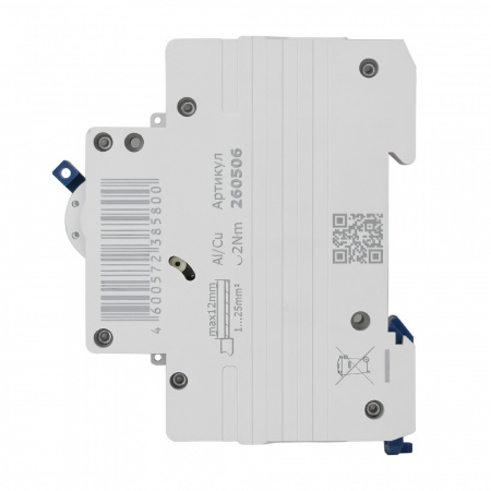 260506 Выключатель автоматический однополюсный 25А C 6кА AC OptiDin BM63-1C25-УХЛ3 КЭАЗ 