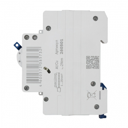 260501 Выключатель автоматический однополюсный 10А C 6кА AC OptiDin BM63-1C10-УХЛ3 КЭАЗ 