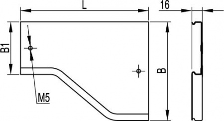 Заглушка к кабель-каналу 60х60 LAN IN-Liner DKC 00870