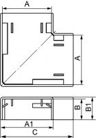 Консоль 600 мм усиленная DKC BBH6060