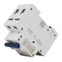 Выключатель автоматический двухполюсный 10А C 6кА AC OptiDin BM63-2C10-УХЛ3 КЭАЗ 260597