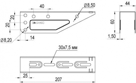 Угол внешний AEM 40х17 In-liner DKC 00406