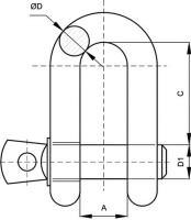 Заземлитель вертикальный из уголка 50х50х5мм 3м DKC NE5503