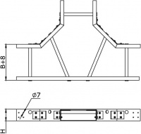 Анкер М8 латунный разрезной (100 шт) DKC CM410831
