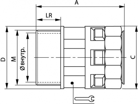 10453 BRAVA Рамка-суппорт PDA-BN 100 2 модуля DKC 