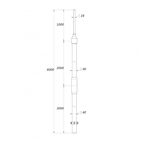 Крепление к потолку SML цинк-ламельное DKC BSV2901ZL