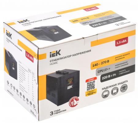 IVS20-1-01500 Стабилизатор напряжения  однофазный 1.5 кВА СНР1-0-1.5 кВА IEK 