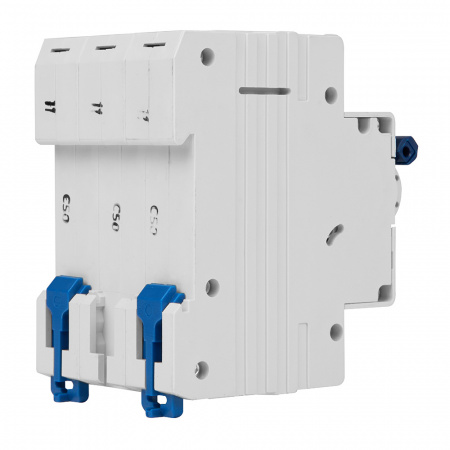Выключатель автоматический трехполюсный 50А C 6кА AC OptiDin BM63-3C50-УХЛ3 КЭАЗ 260800