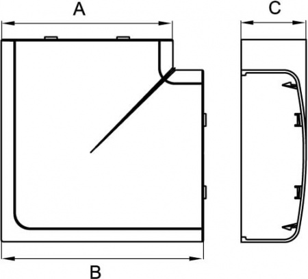 76616B BRAVA Заглушка 1 модуль белая DKC 