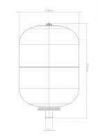 Бак расширительный В 6, металлический фланец Джилекс 7806