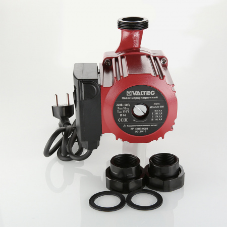 Насос циркуляционный RS 25/8-180 с гайками VALTEC VRS.258.18.0 NVC258180  