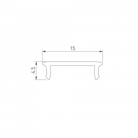 037238 Экран SL-W15-S-2000 OPAL (пластик) Arlight 