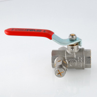 Кран шаровой 3/4' ВВ с дренажом и воздухоотводчиком BASE VALTEC VT.245.N.05 AAV245005