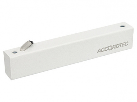 ML-100K с уголком Замок электромагнитный, уголок в комплекте, механический компенсатор эффекта остаточной намагниченности на якоре замка, серый AccordTec  AT-02717