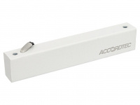 Замок электромагнитный, уголок в комплекте, механический компенсатор эффекта остаточной намагниченности на якоре замка, серый AccordTec ML-100K с уголком AT-02717