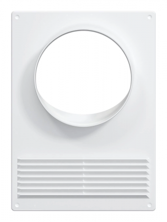 Площадка торцевая пластиковая с решеткой 180х250 фланец D130 ERA 130ПТПР 11131