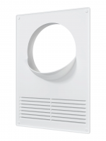 Площадка торцевая пластиковая с решеткой 180х250 фланец D130 ERA 130ПТПР 11131