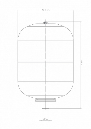 Бак расширительный В 10, металлический фланец Джилекс 7810