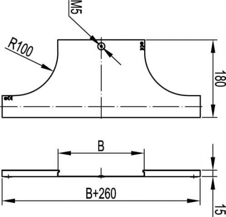 Угол внутренний изменяемый 110х50 IN-Liner FRONT DKC 01051