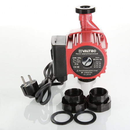 Насос циркуляционный RS 25/4-180 с гайками VALTEC VRS.254.18.0 NVC254180  