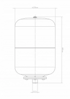 Бак расширительный В 24, металлический фланец Джилекс 7724