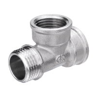 Тройник ВВН 1/2'х1/2'х1/2' переходной, никелированный AQUALINK 02381