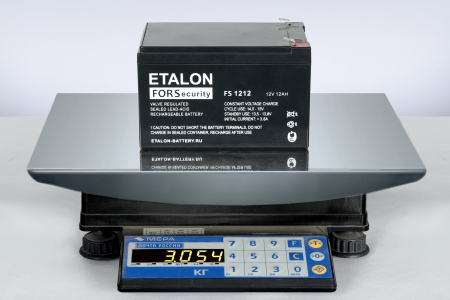 FS 1212 Аккумулятор FS 12В 12Ач ETALON BATTERY  100-12/12S