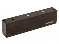 Замок электромагнитный, алюминиевый корпус, уголок в комплект, цвет коричневый. AccordTec ML-395KB без эл AT-02634