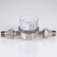 Счетчик воды универсальный 1/2' со сгонами межповерочный интервал 6 лет до +90 град 1.5м3 110мм VALTEC VLF-15U VLF15N015