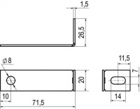Хомут на металлические трубы 80-160 мм DKC NG3001