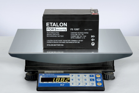 FS 1207 Аккумулятор FS 12В 7Ач ETALON BATTERY  100-12/007S