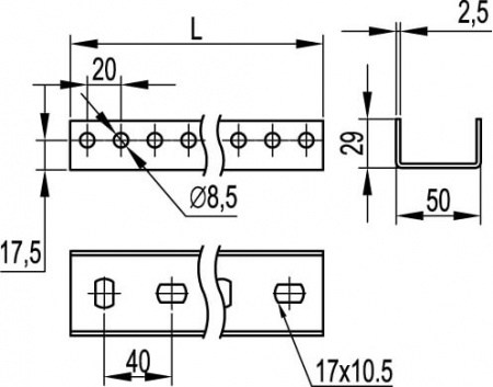 Миниканал TMC 25х17 DKC 00304R