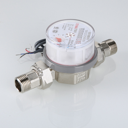 VLF-15U-I Счетчик воды универсальный с импульсным выходом 1/2' со сгонами межповерочный интервал 6 лет 80 мм до +90 град. 1.5м3 VALTEC  VLF15N215I