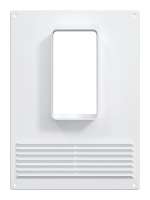 Площадка торцевая вертикальная пластиковая с решеткой 180х250 фланец 60х120 ERA 612ПТВР 17479