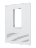 Площадка торцевая вертикальная пластиковая с решеткой 180х250 фланец 60х120 ERA 612ПТВР 17479