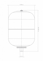 Бак расширительный В 18, металлический фланец Джилекс 7818