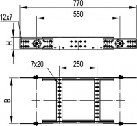 Муфта труба-коробка DN 17мм М25х1.5 полиамид черная DKC PAM17M25N