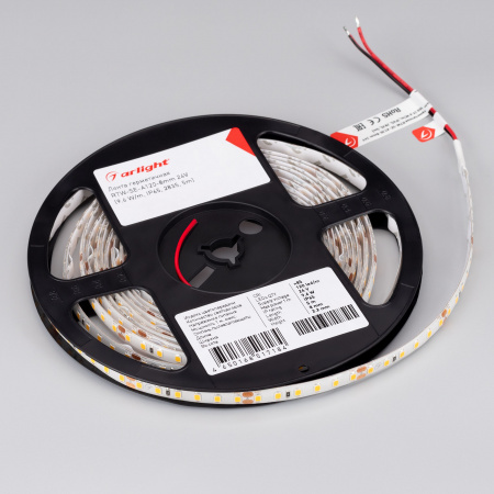 Лента герметичная RTW-SE-A120-8mm 24V Warm3000 (9.6 W/m, IP65, 2835, 5m) Arlight 014679(2)