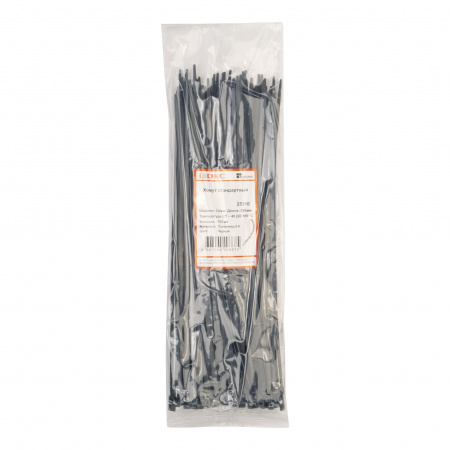 Хомут P6.6 стандартный, черный 3.6х300 DKC 25310SR